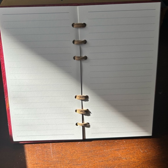 New red resin book of shadows- embedded feathers-add the ink set - Picture 10 of 13